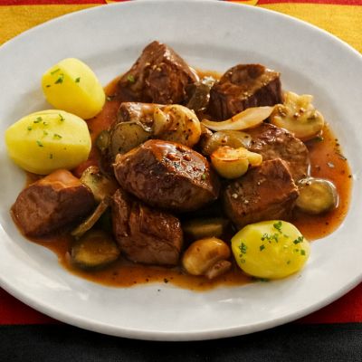 Wildgulasch Stroganoff