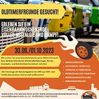 Eisenbahnwochenende voller Nostalgie und Dampf
